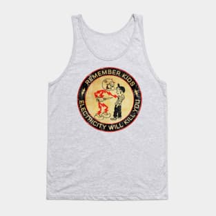 Electricity Will Kill You Kids retro Tank Top